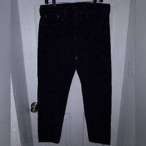 Men's Black Levi's Jeans with Buttoned Fly